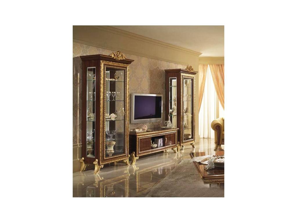 Arredo Classic: Giotto: витрина 1 дверная левая, правая Джотто без короны (орех)