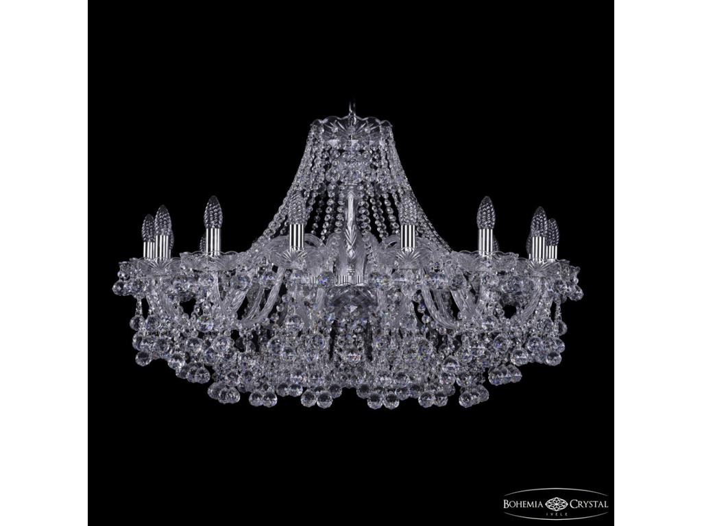Люстра хрустальная Bohemia Ivele Crystal 1409/16/360 Ni