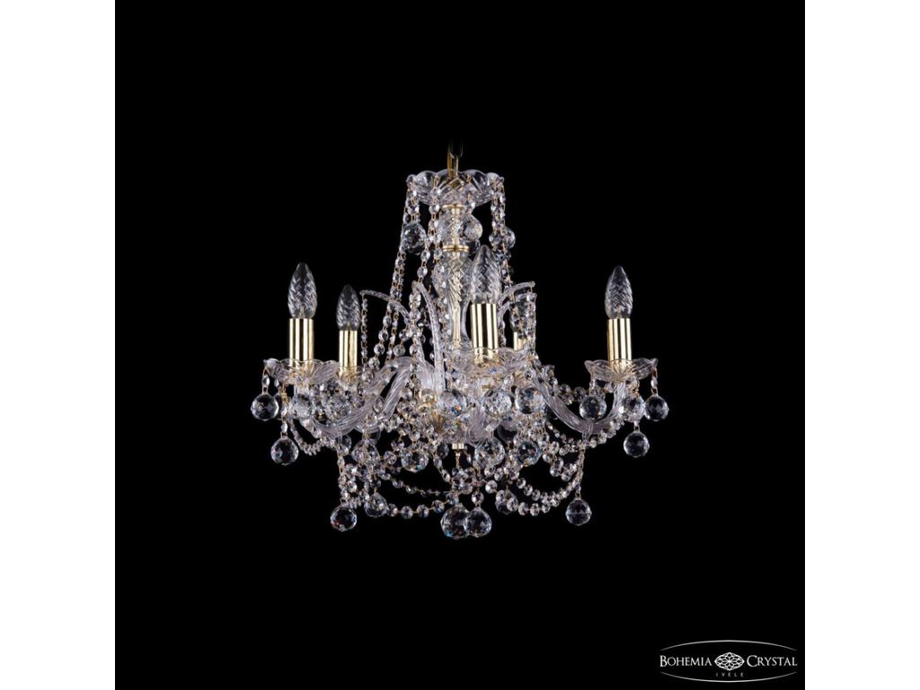 Люстра хрустальная Bohemia Ivele Crystal 1411/5/160 G Balls