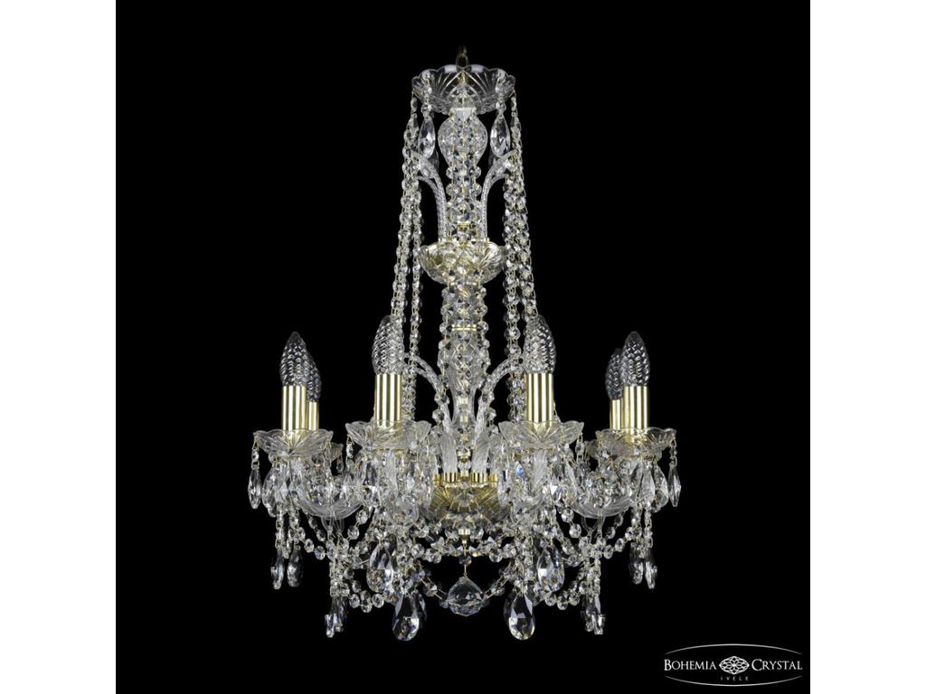 Люстра хрустальная Bohemia Ivele Crystal 1411/8/160/XL-65 G