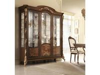 Arredo Classic: Sinfonia: витрина 3-х дверная (орех, золото)