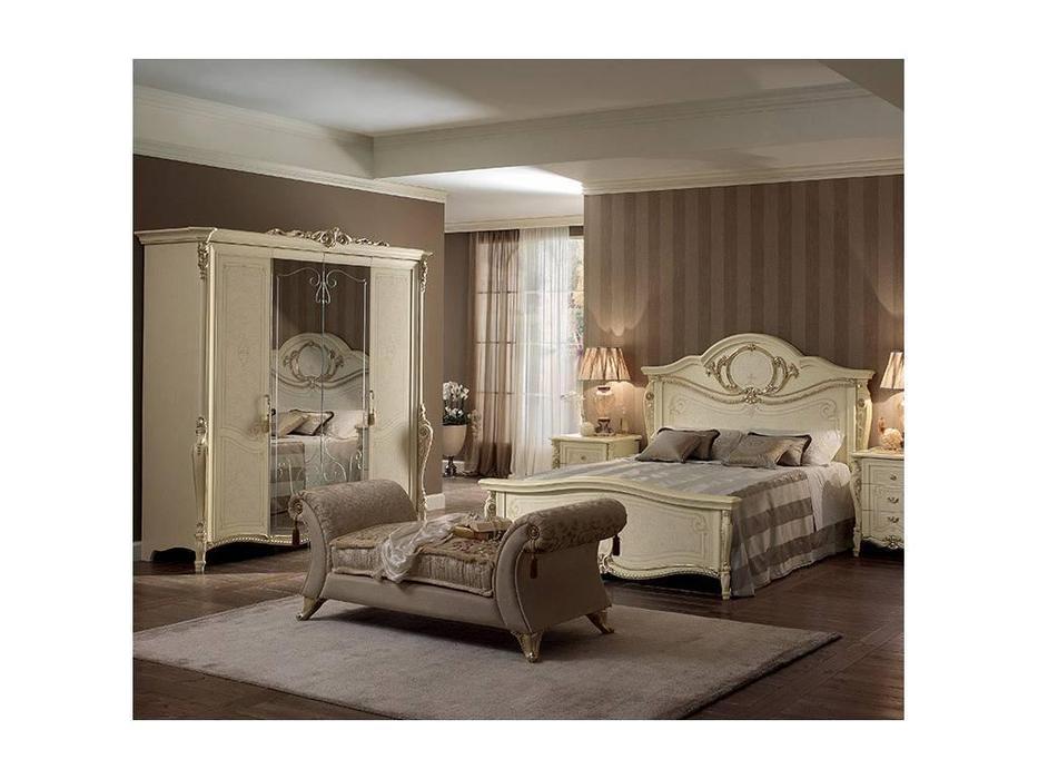 Arredo Classic: Tiziano: шкаф 4-х дверный (слоновая кость, золото)