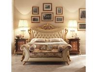 Arredo Classic: Sinfonia: кровать 200х200  (орех, золото)