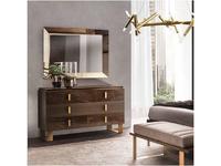 Arredo Classic: Essenza: комод 3 ящ. (венге, коричневый, золото)