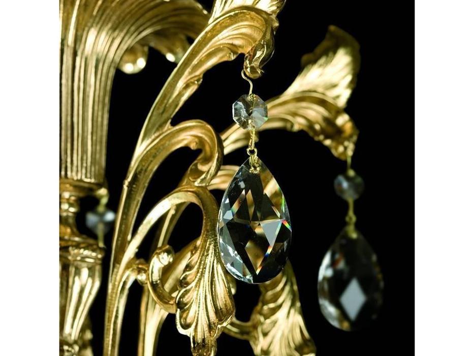 Artglass: люстра ARABELA (шлифованная латунь) 25x40W + 3x60W
