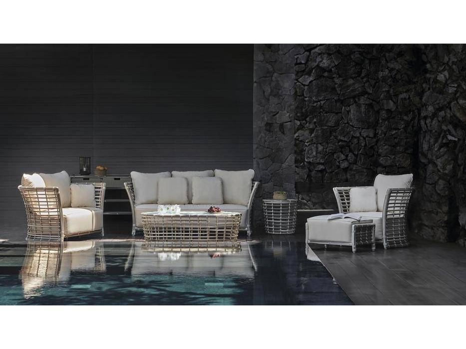 Skylinedesign: Villa: кресло садовое  с подушками (светло серый)