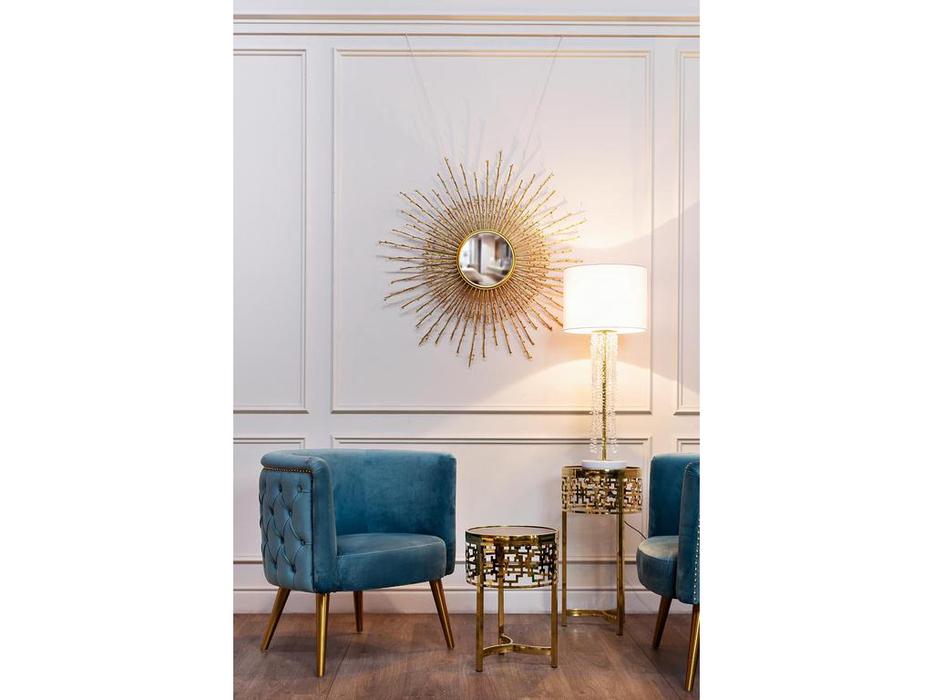 Garda Decor: GD: кресло  велюровое (бирюза)